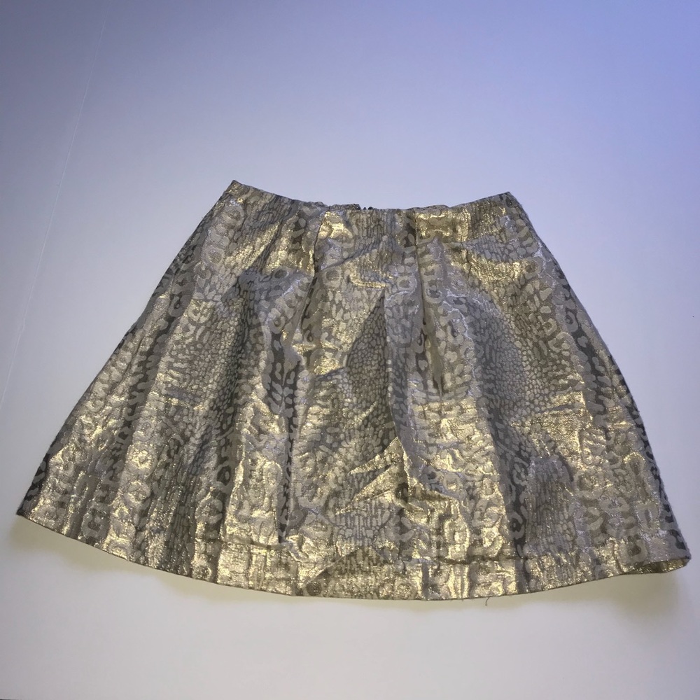 NWT Peek gold print skirt with pockets
